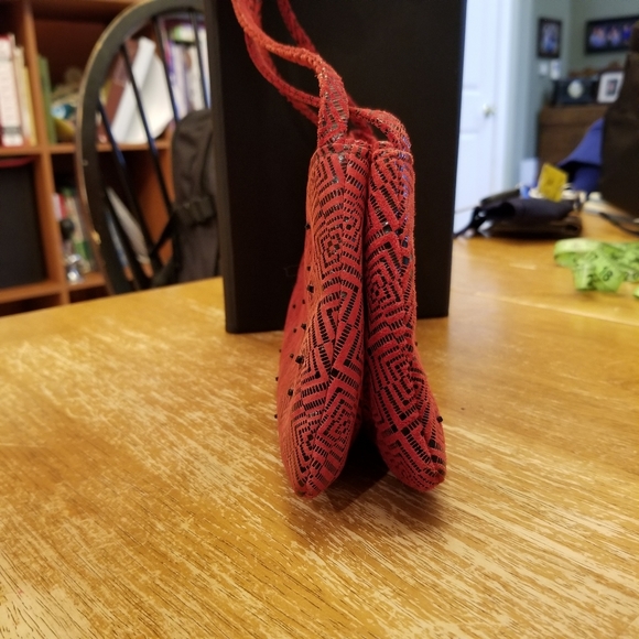 Michelle LaLonde Red/Black lambskin handbag - Picture 8 of 11